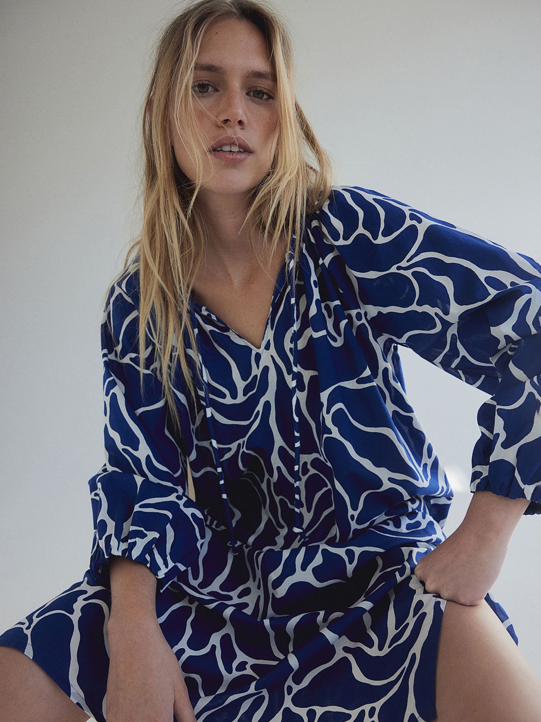 

H&M Cotton Dress, Blue