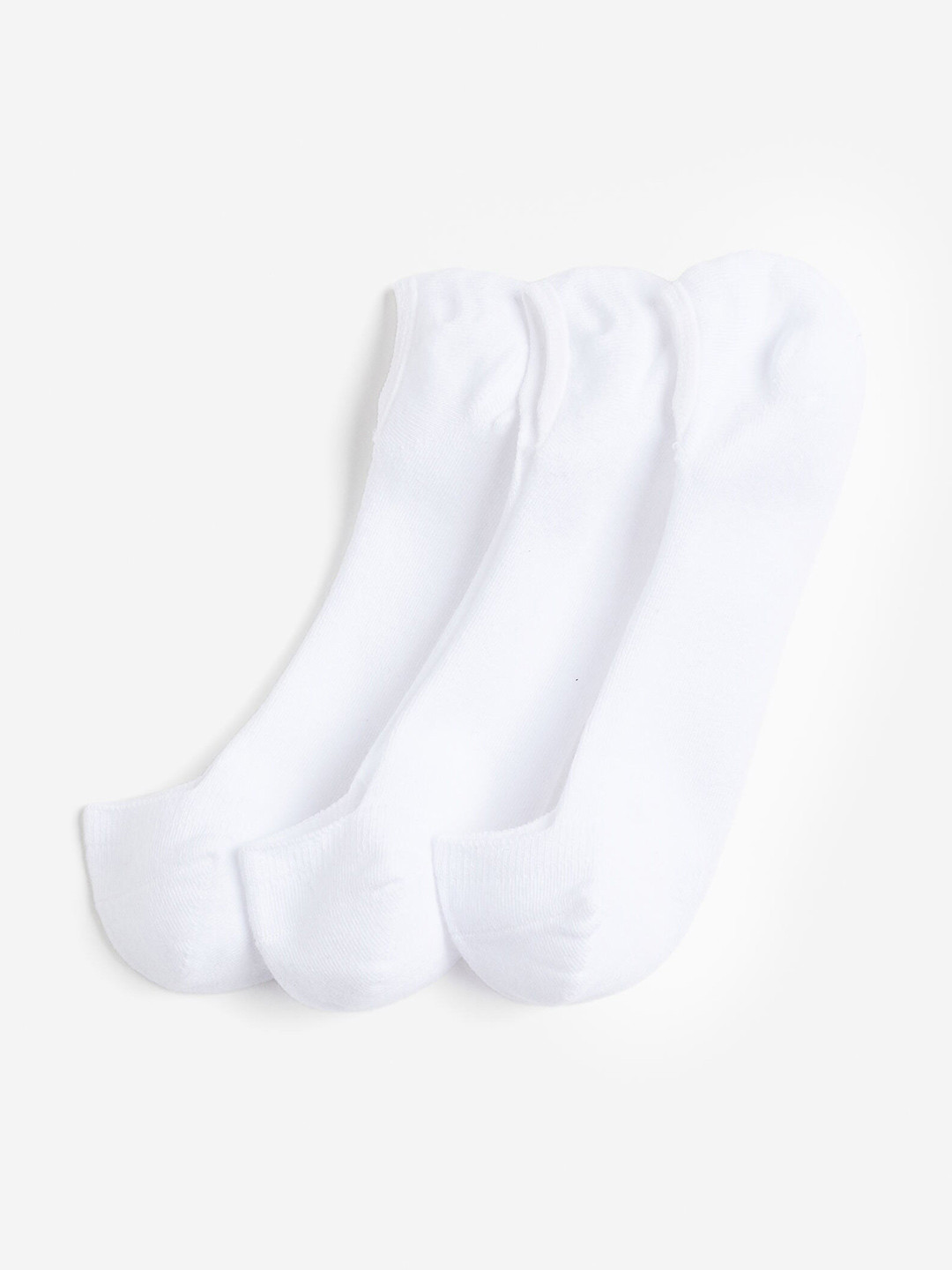 

H&M Women 3-Pack Liner Socks, White