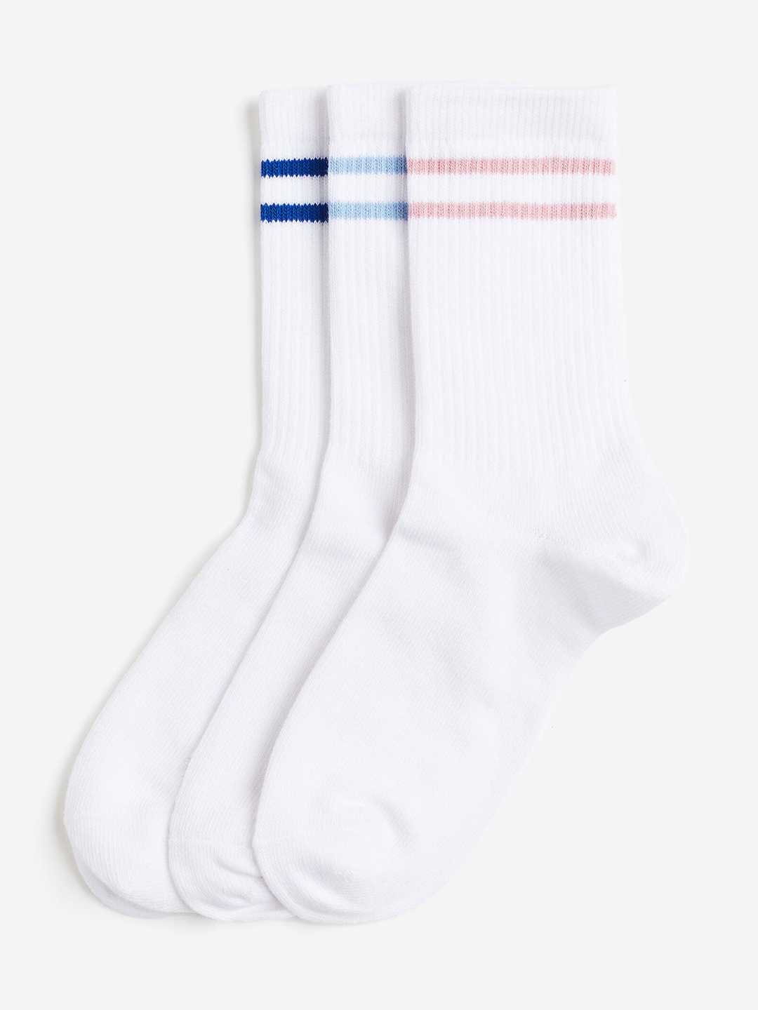

H&M Women 3-Pack DryMove Sports Socks, White