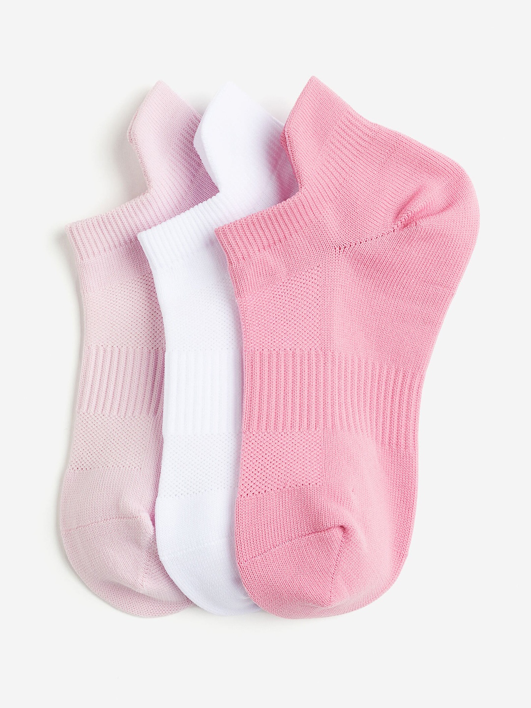 

H&M Women 3-Pack DryMove Sports Socks, Pink