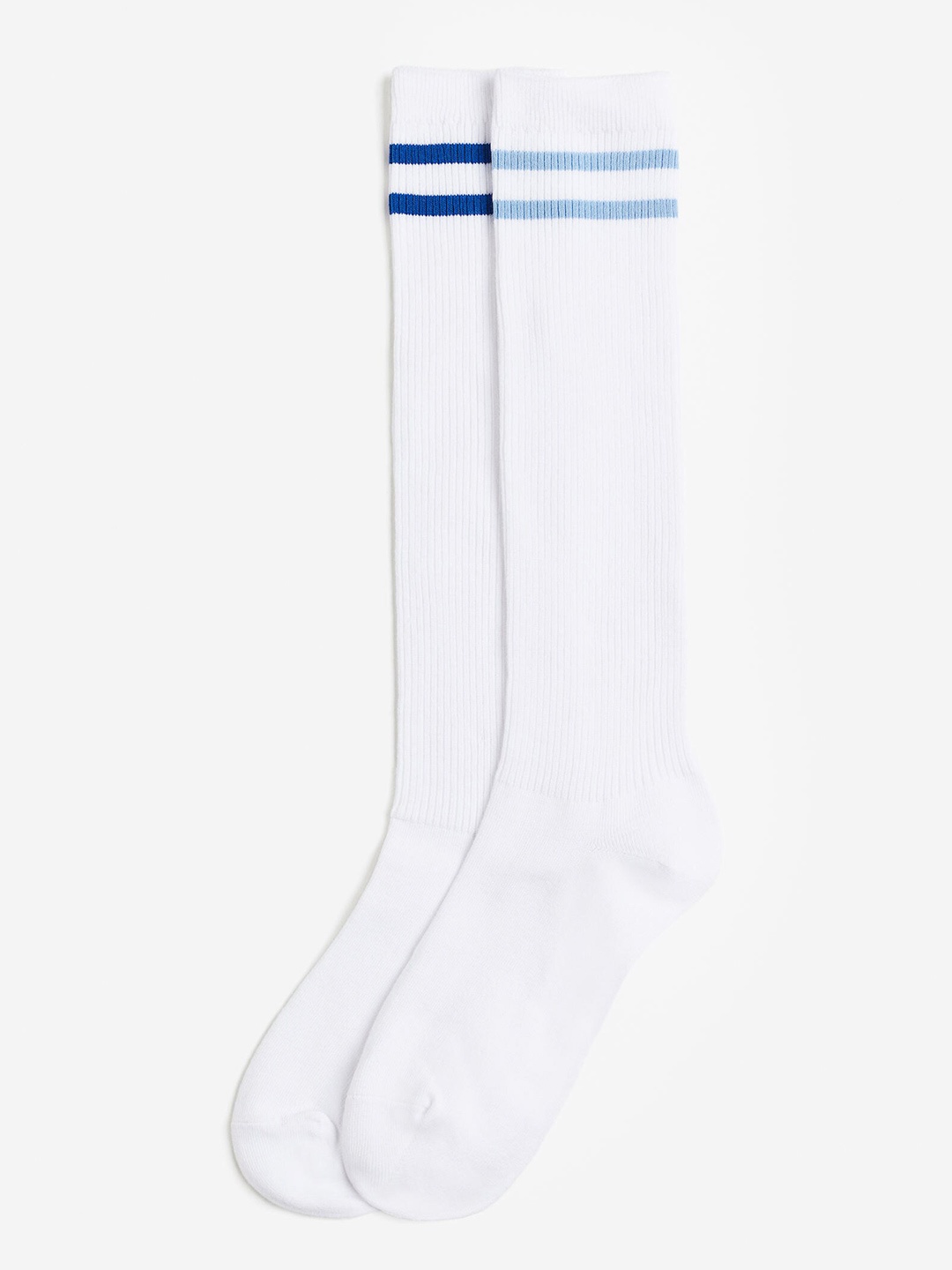 

H&M Women 2-Pack Knee-High Socks, White