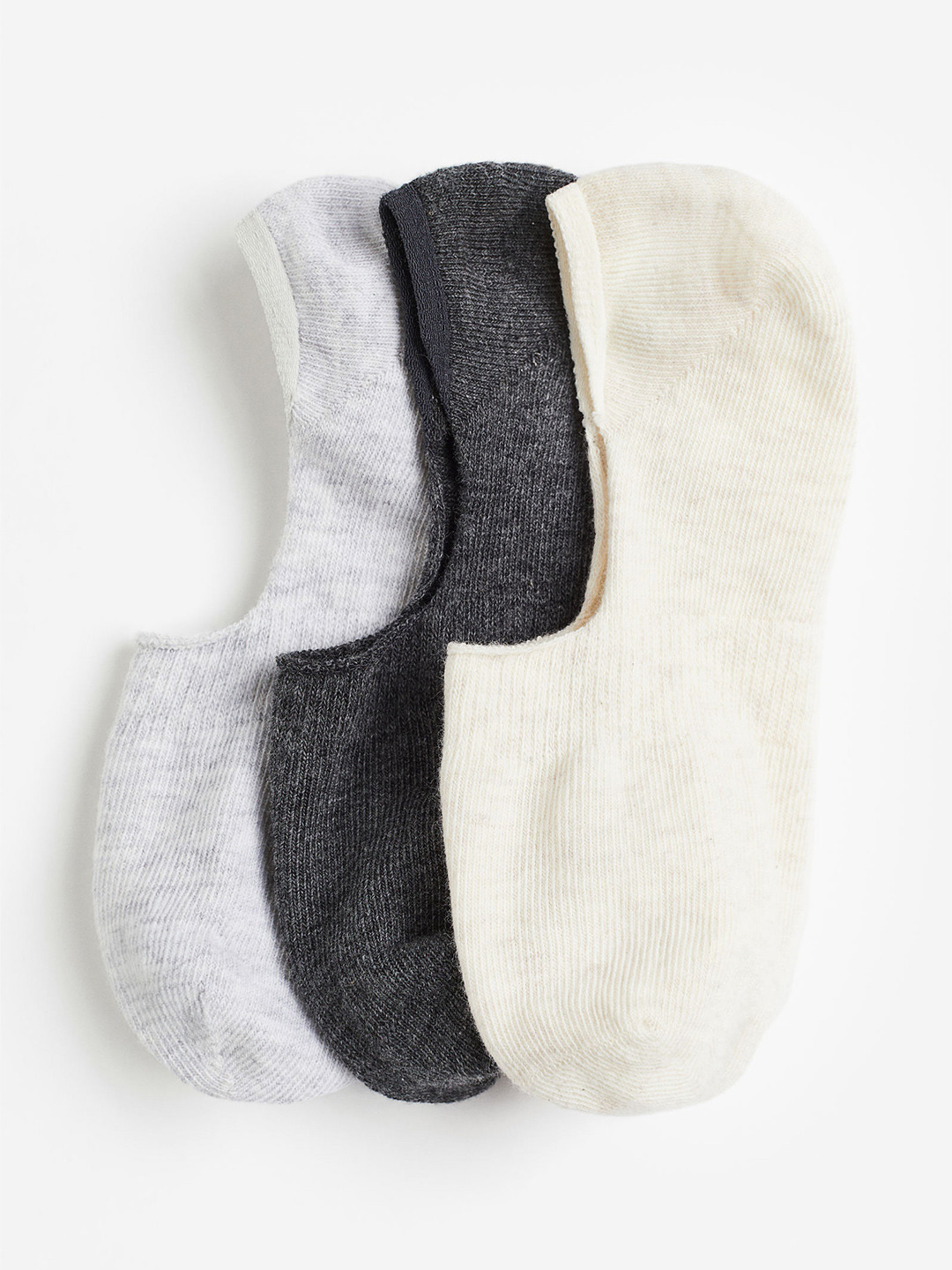 

H&M Women 3-Pack Liner Socks, Grey