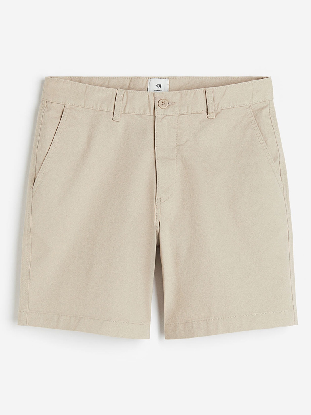 

H&M Men Regular Fit Chino Shorts, Beige