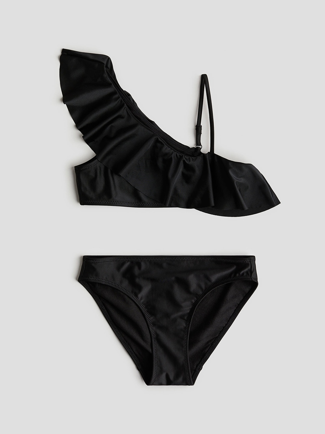 

H&M Girls One-shoulder Bikini, Black