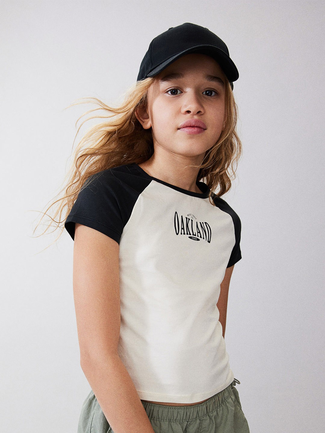 

H&M Girls Printed T-shirt, White