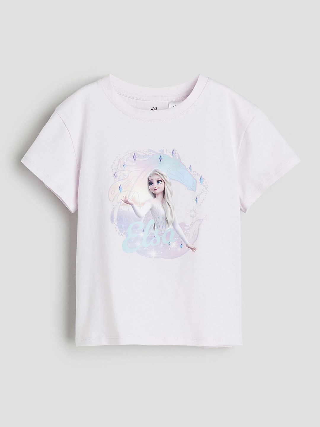 

H&M Girls Pure Cotton Printed T-shirt, Purple