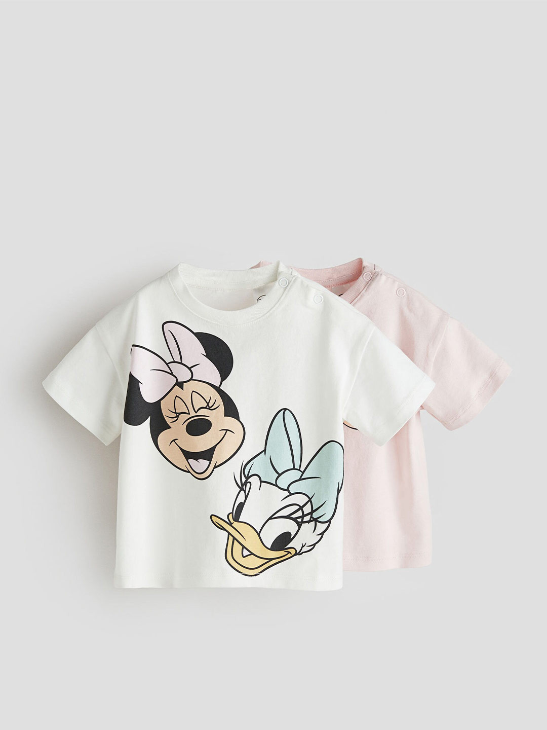 

H&M Girls 2-Pack Cotton T-shirts, White