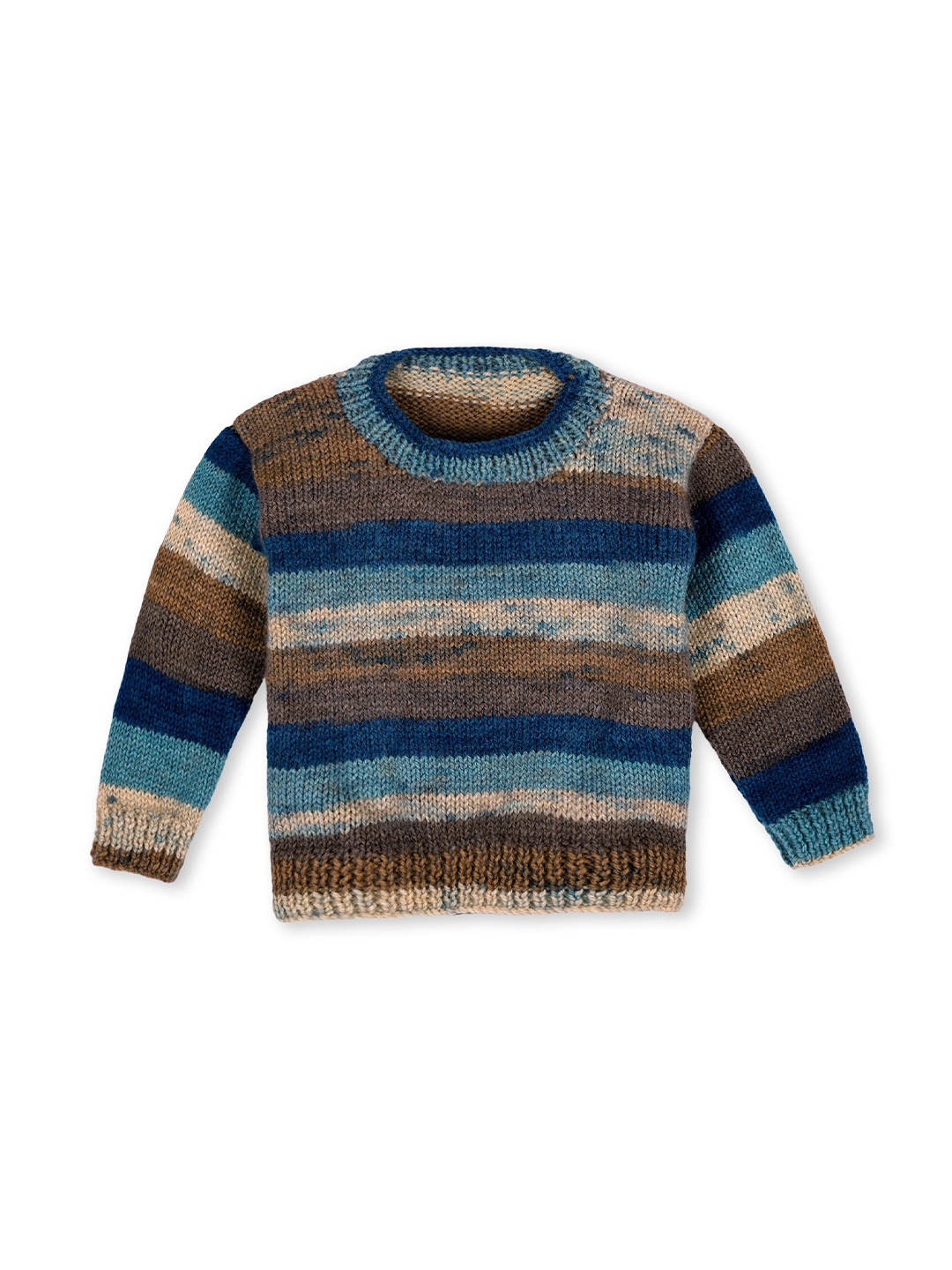 

WINDROP SOLUTIONS Kids Striped Long Sleeves Acrylic Pullover Sweater, Blue