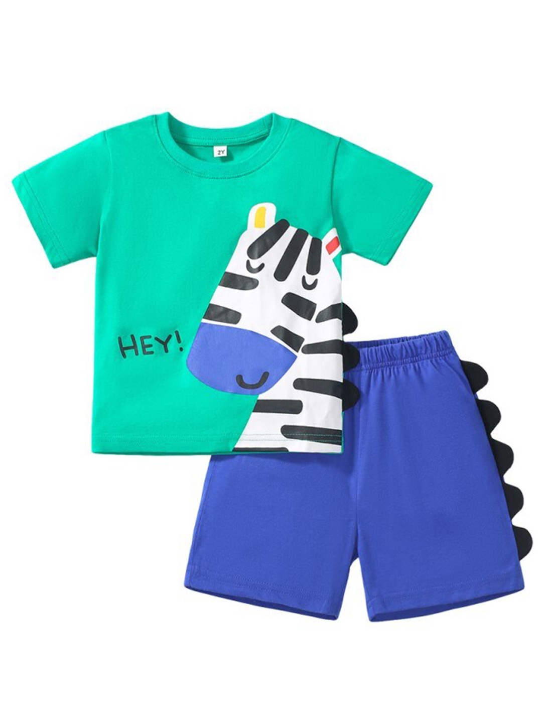 

StyleCast x Revolte Boys Printed Top With Short, Green