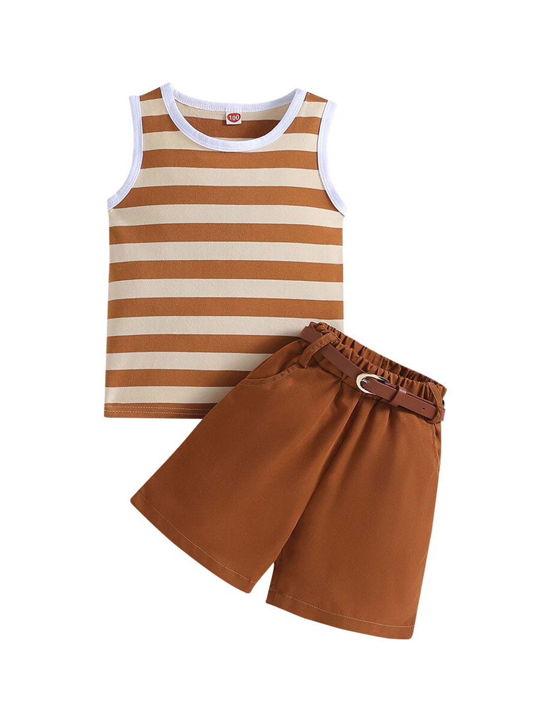 

StyleCast x Revolte Girls Striped Top with Shorts, Blue