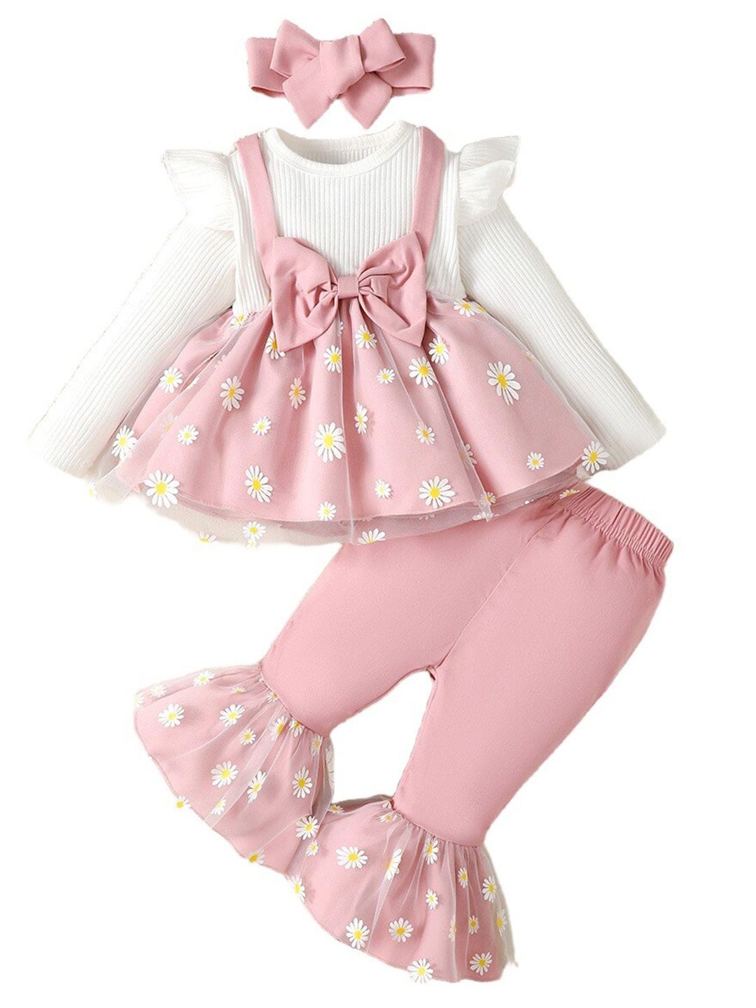 

StyleCast x Revolte Girls Printed Top With Legging, Pink