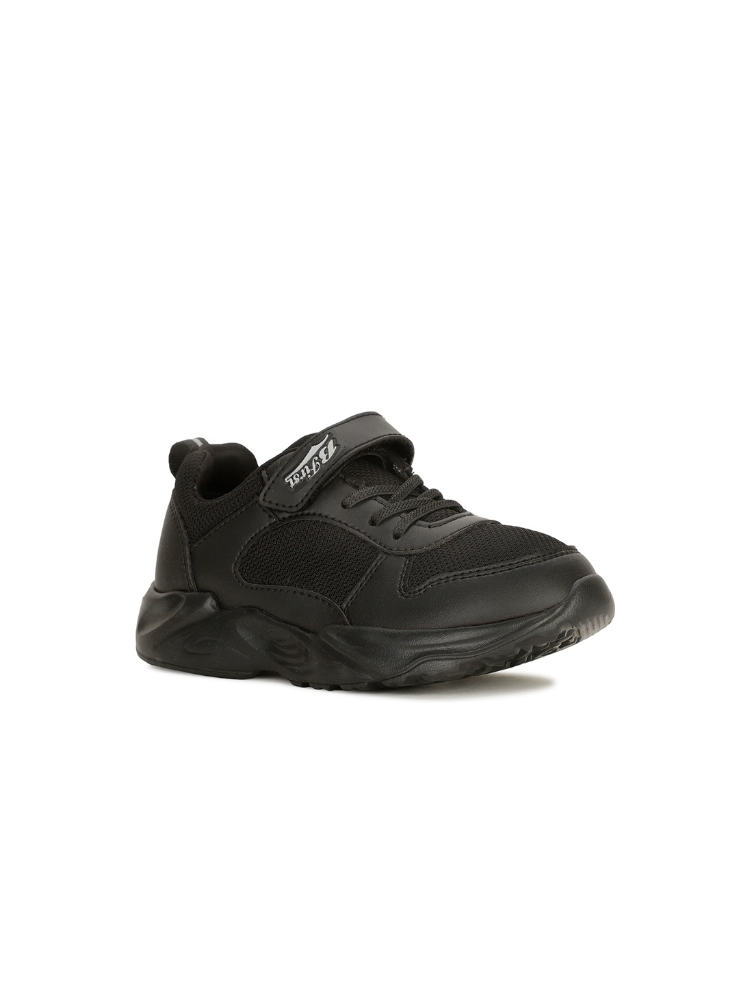 

Bata Kids Round Toe Velcro Detail Sneakers, Black