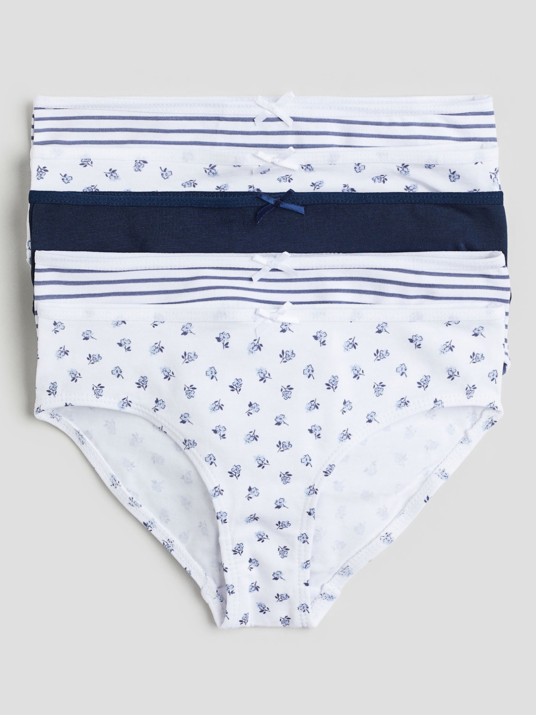 

H&M Girls 5-Pack Cotton Briefs, Blue