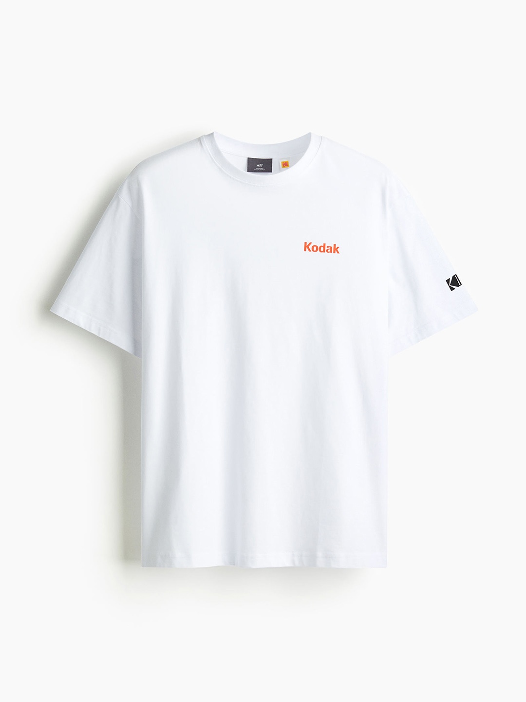 

H&M Men Pure Cotton Loose-Fit T-shirt, White