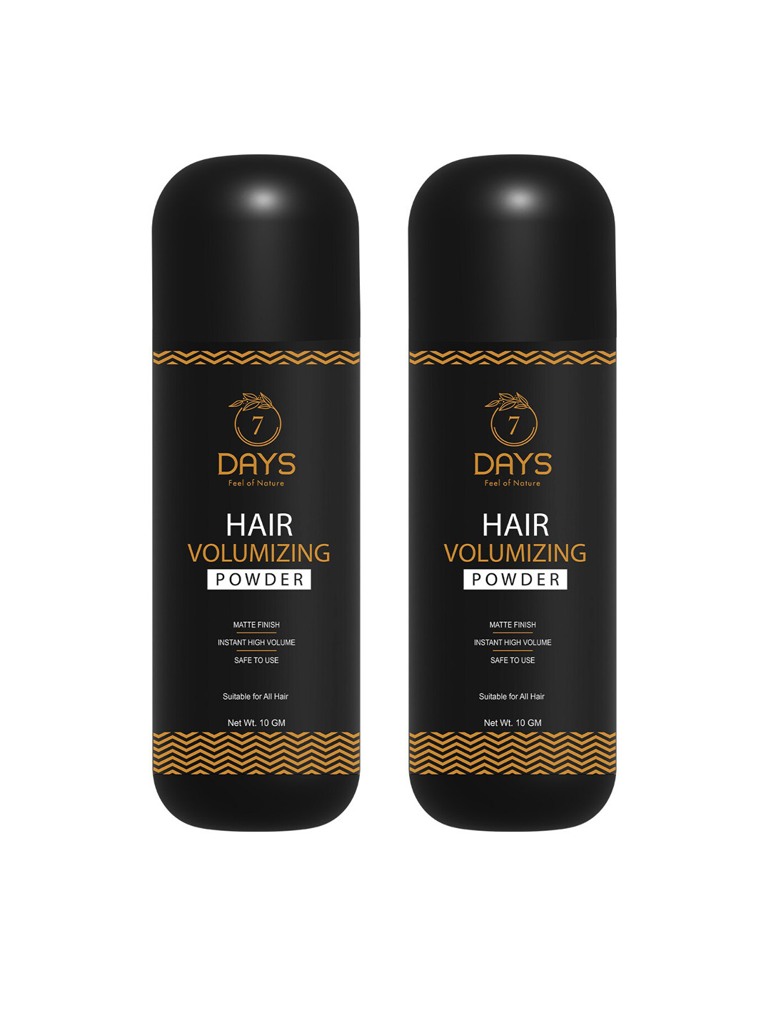 

7 DAYS Feel Of Nature Set Of 2 Hair Volumizing Powder Wax With Aloe Vera - 10g Each, Black