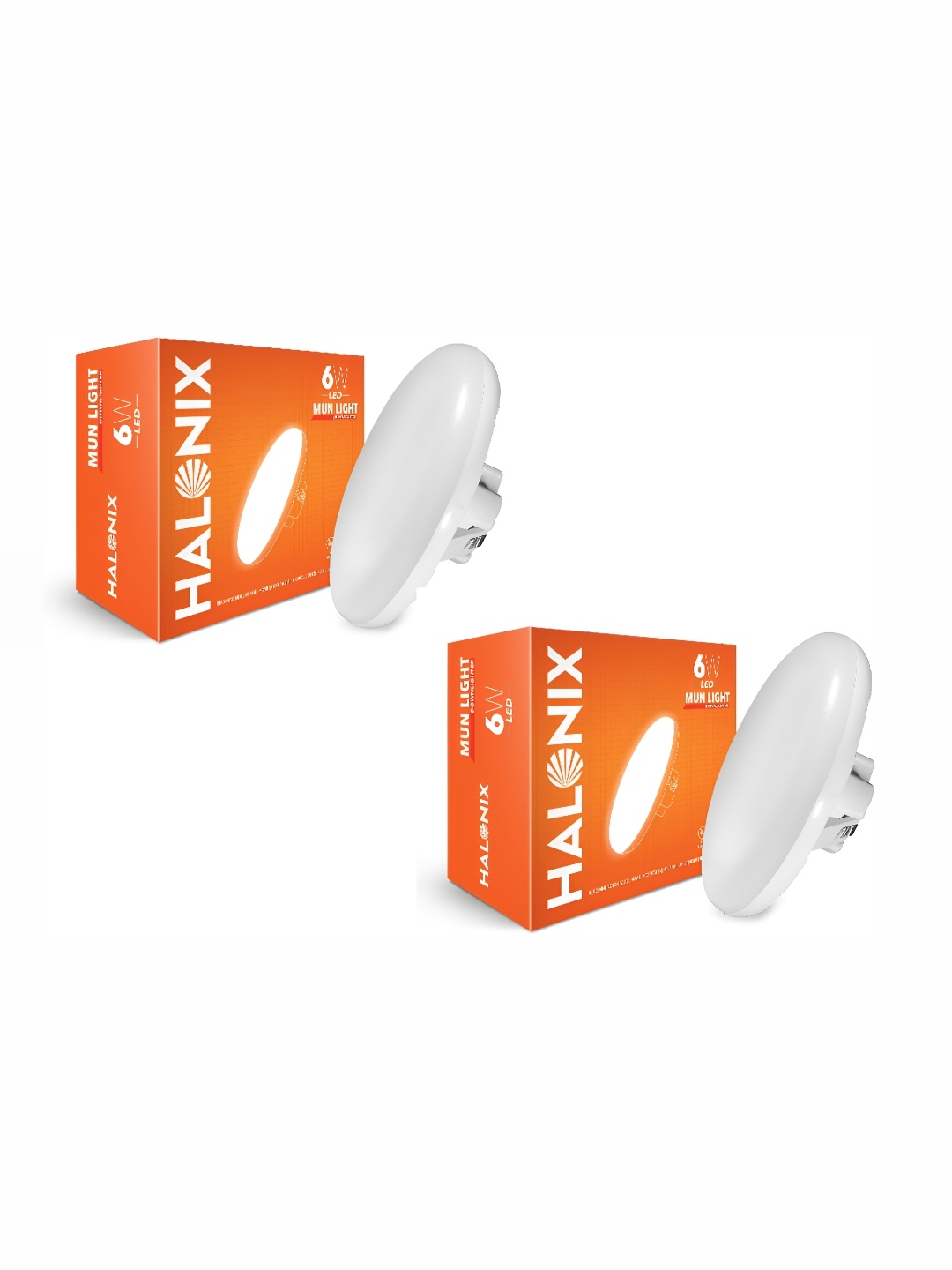

Halonix White 2 Pcs Traditional Spherical Ceiling Lamps
