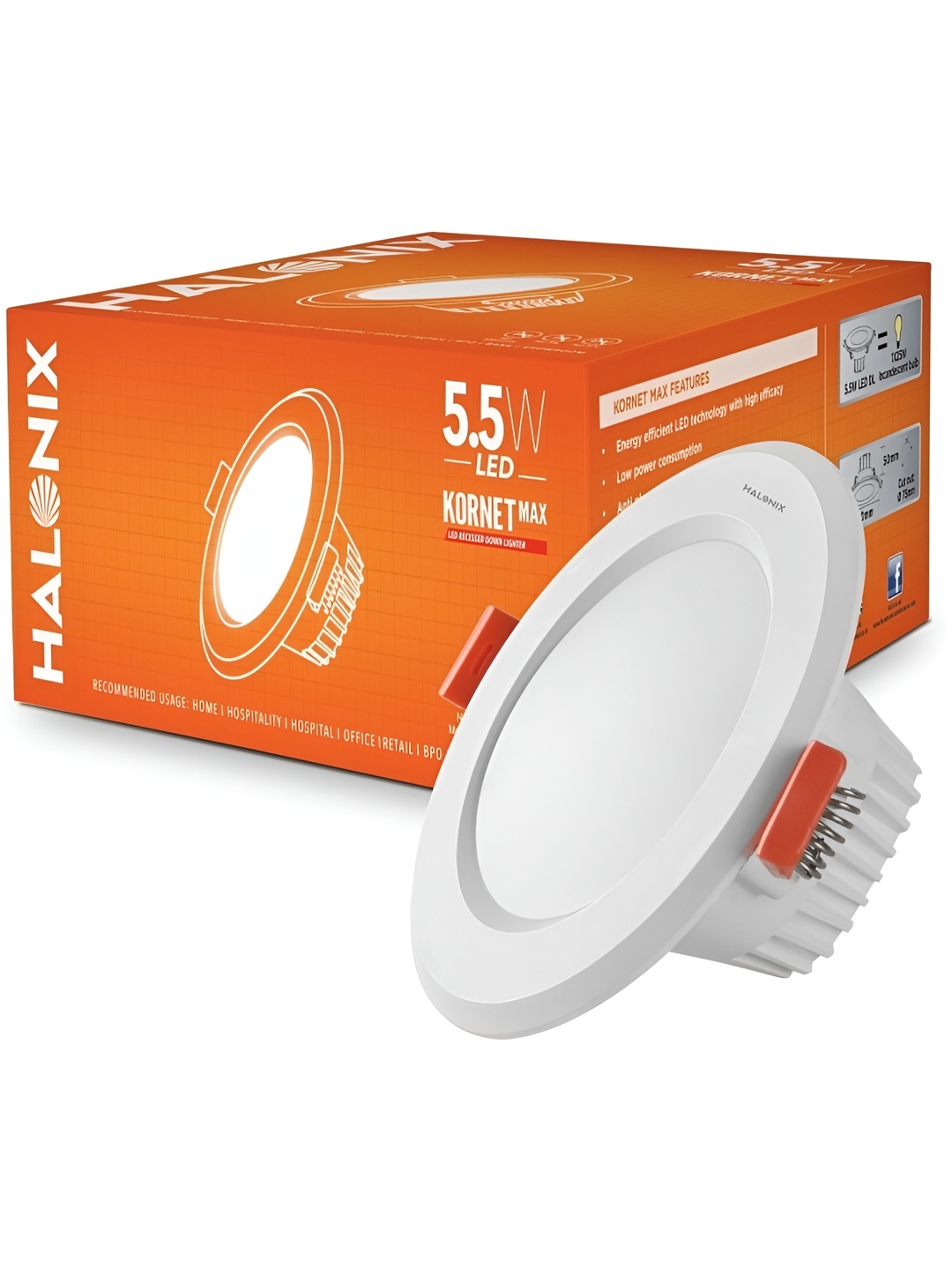 

Halonix White Traditional Ceiling Lamp