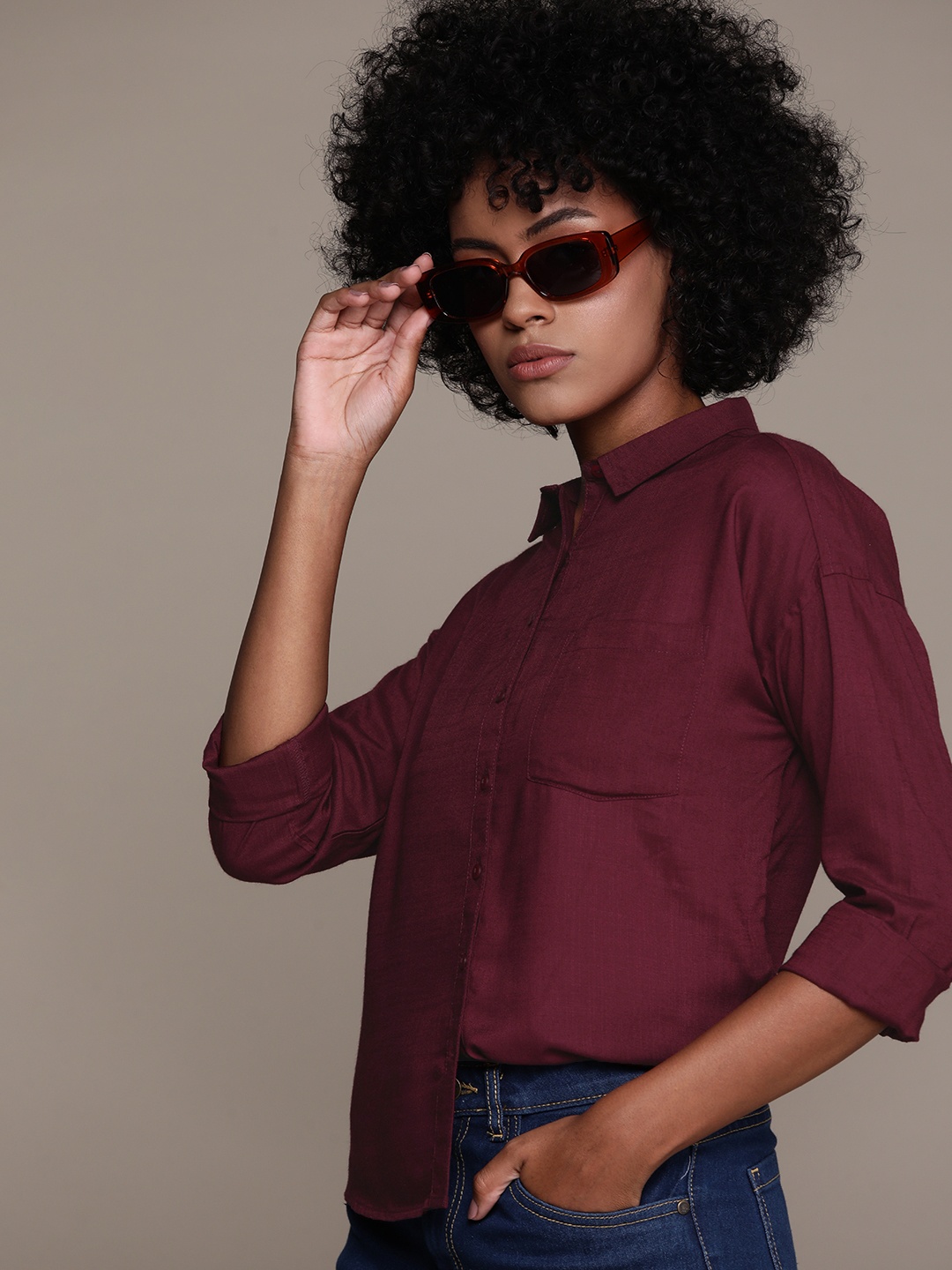 

Roadster Casual Shirt, Maroon