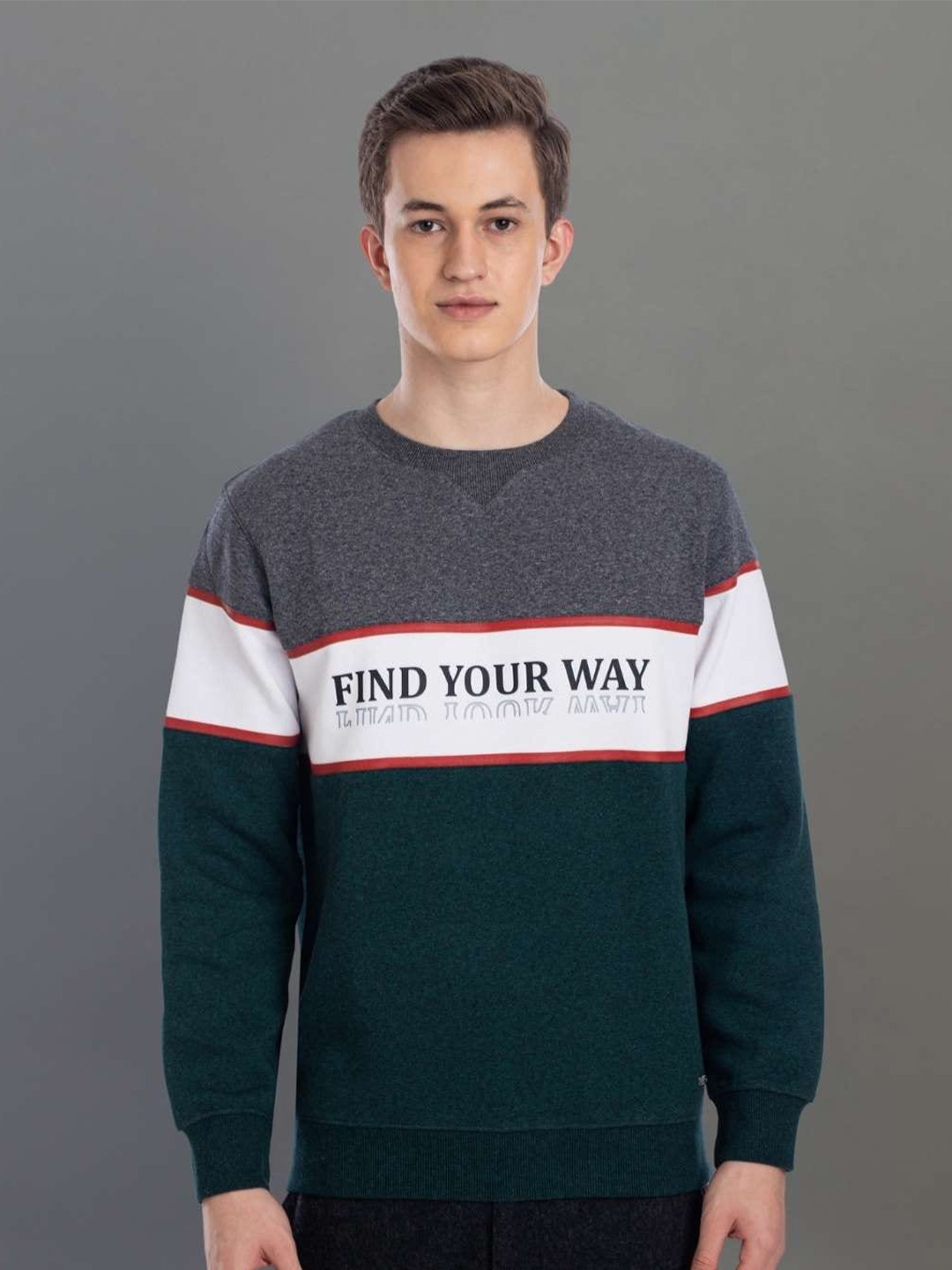 

AXMANN Printed Sweatshirt, Green