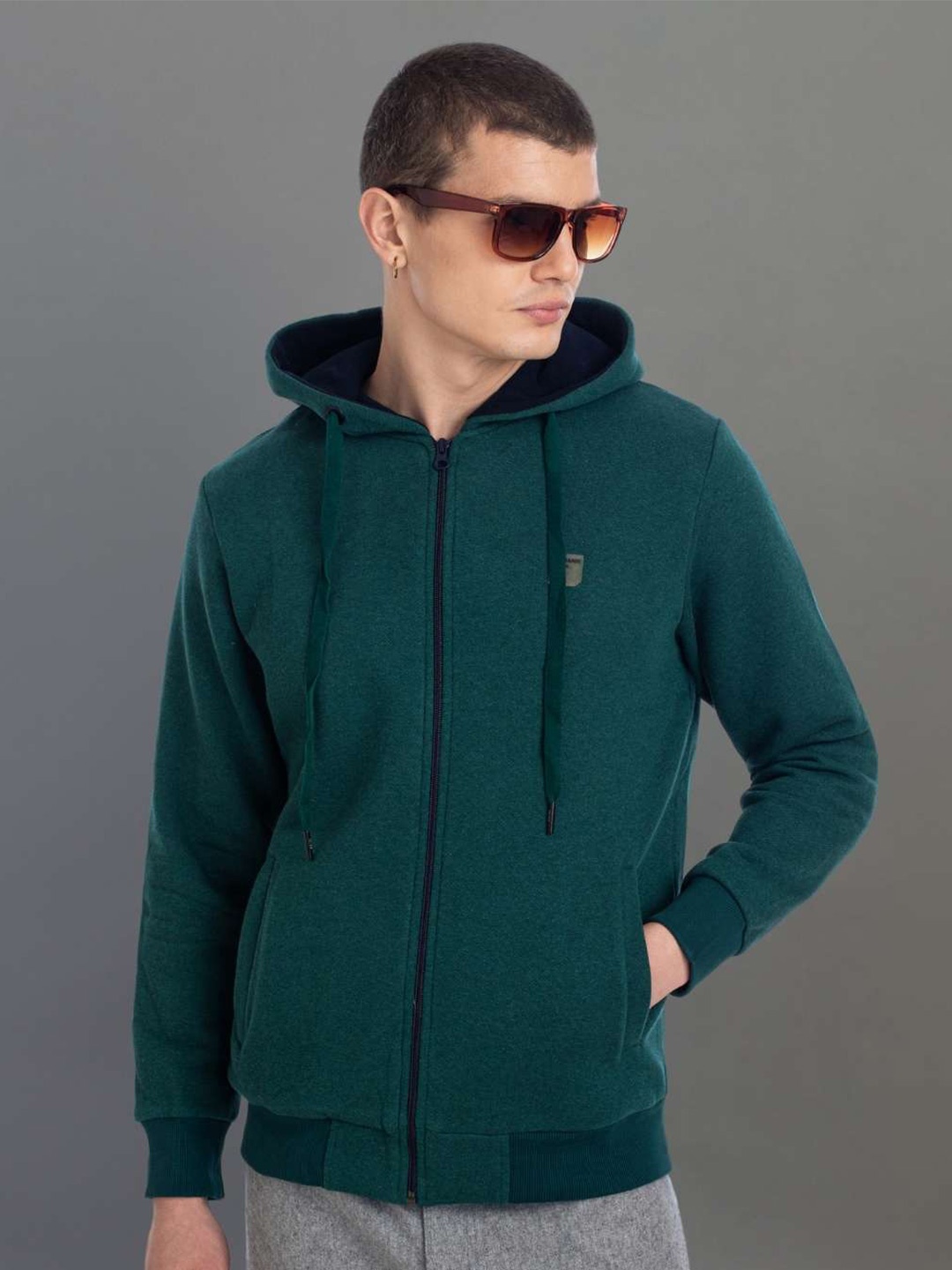 

AXMANN Hooded Long Sleeves Sweatshirt, Green