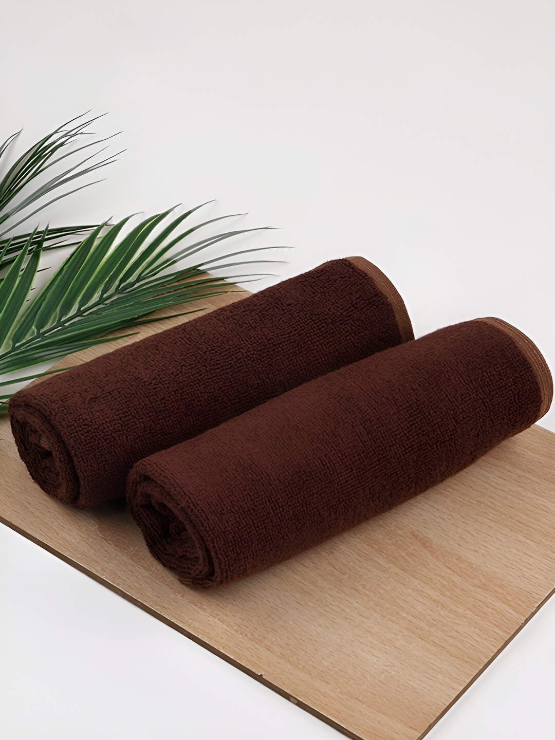 

Moms Home Brown 2 Pieces Cotton Bamboo 600 GSM Hand Towels