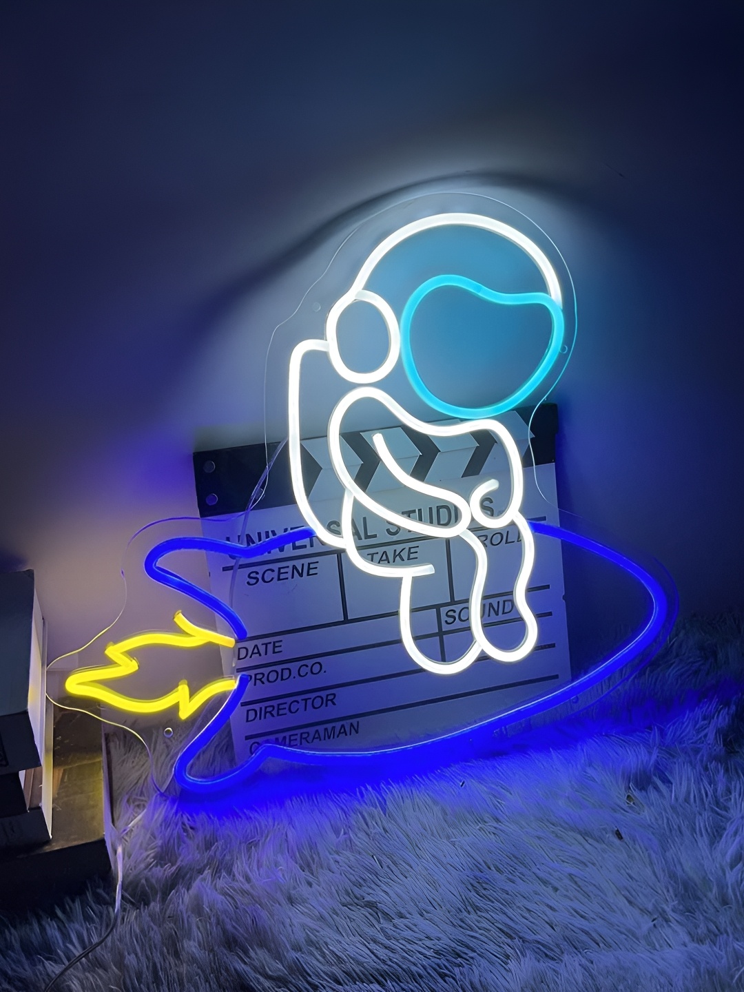 

Neon signs india Blue Astronaut LED String Light