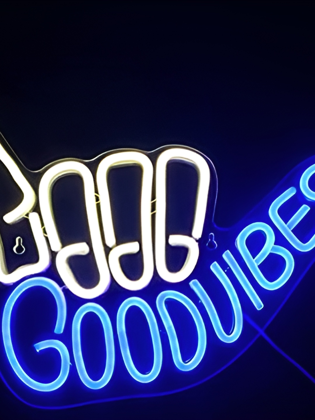

Neon signs india Blue Good Vibes LED String Light