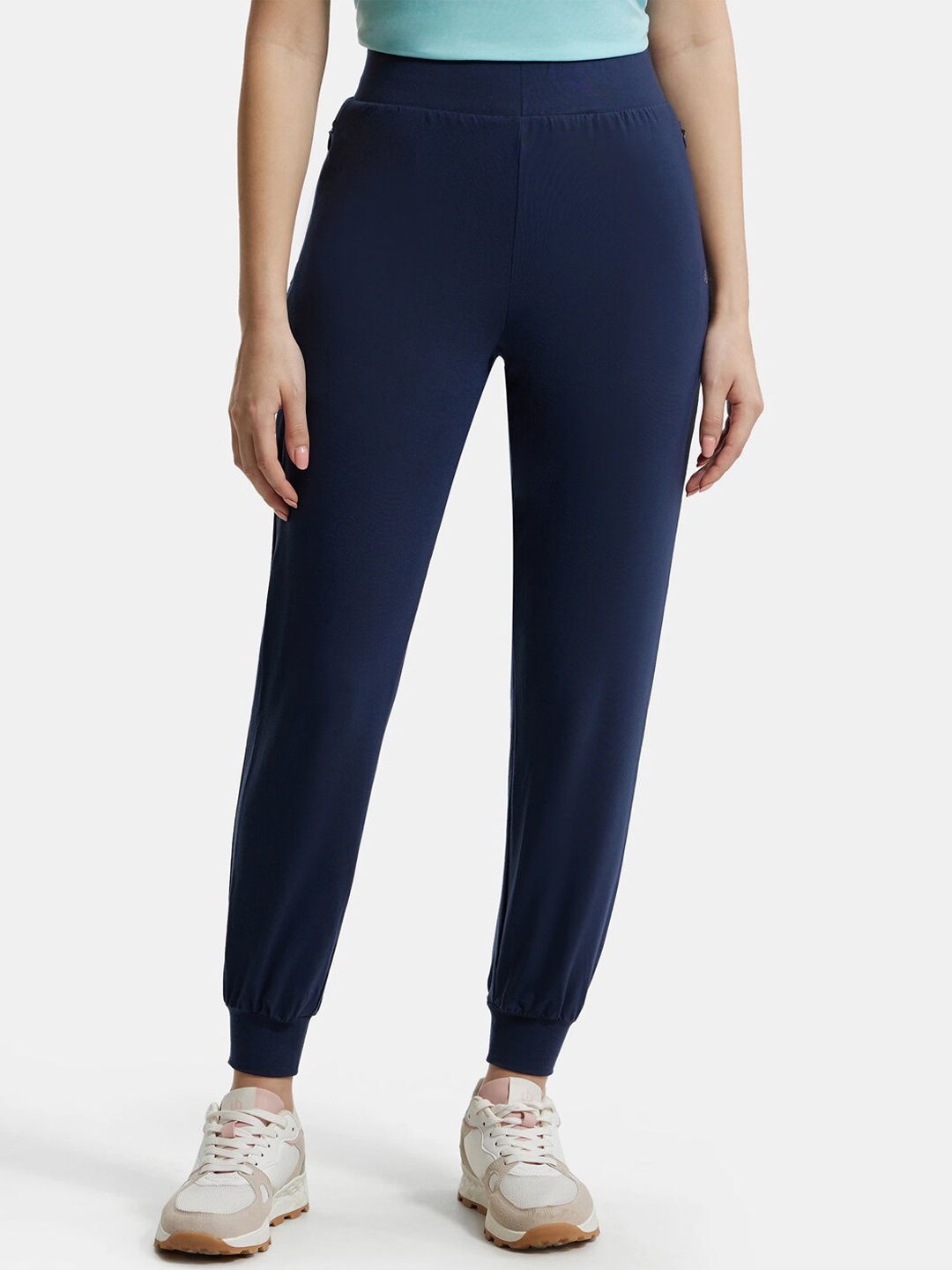 

Jockey JW55 Women Anti-Bacterial Relaxed Fit Joggers, Blue