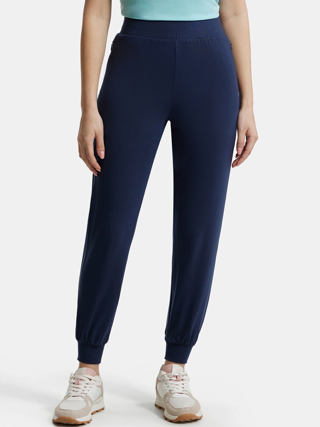 

Jockey Women Anti-Bacterial Relaxed Fit Joggers, Blue