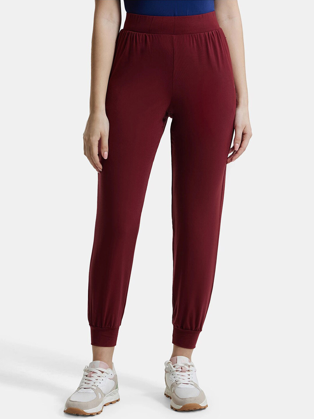 

Jockey JW55 Women Relaxed Fit Anti Microbial Joggers, Red