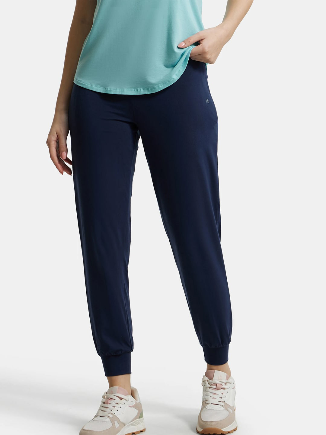 

Jockey JW55 Women Anti-Bacterial Relaxed Fit Joggers, Blue