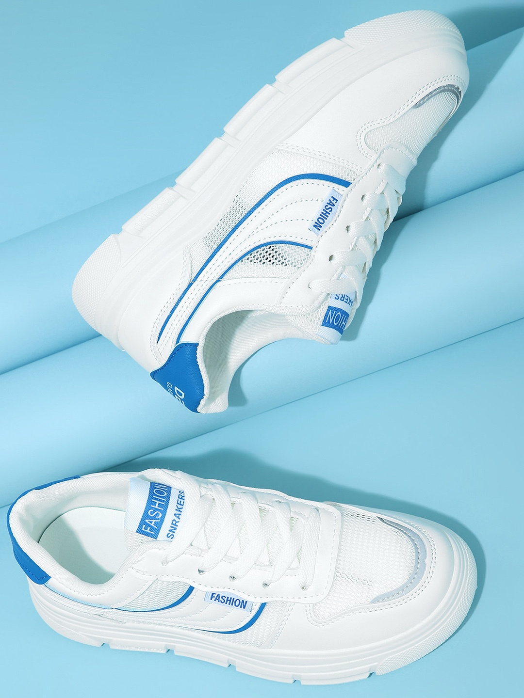 

LULU & SKY Women Round Toe Trainers Sneakers, Blue