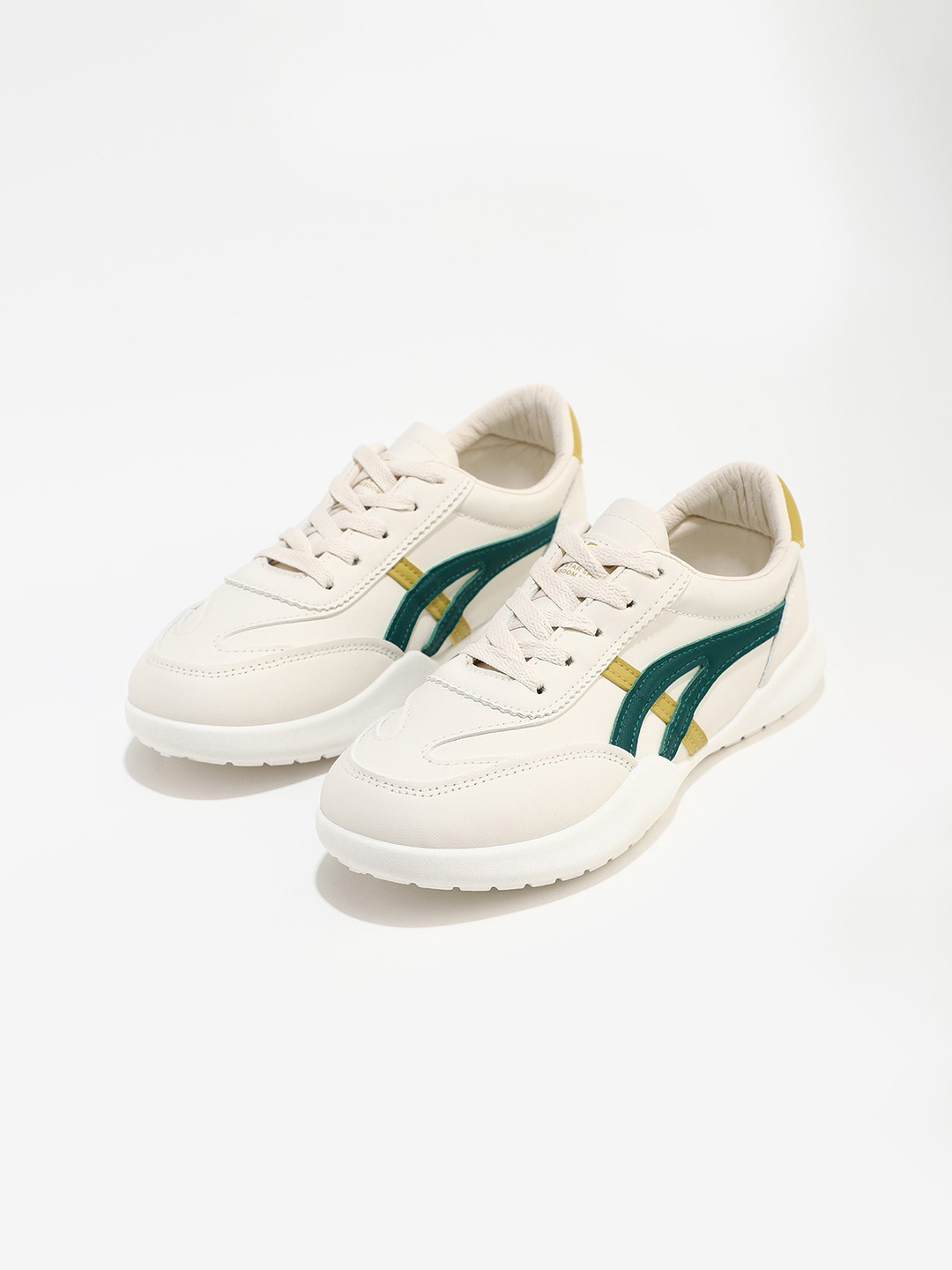 

LULU & SKY Women Round Toe Trainers Sneakers, Green