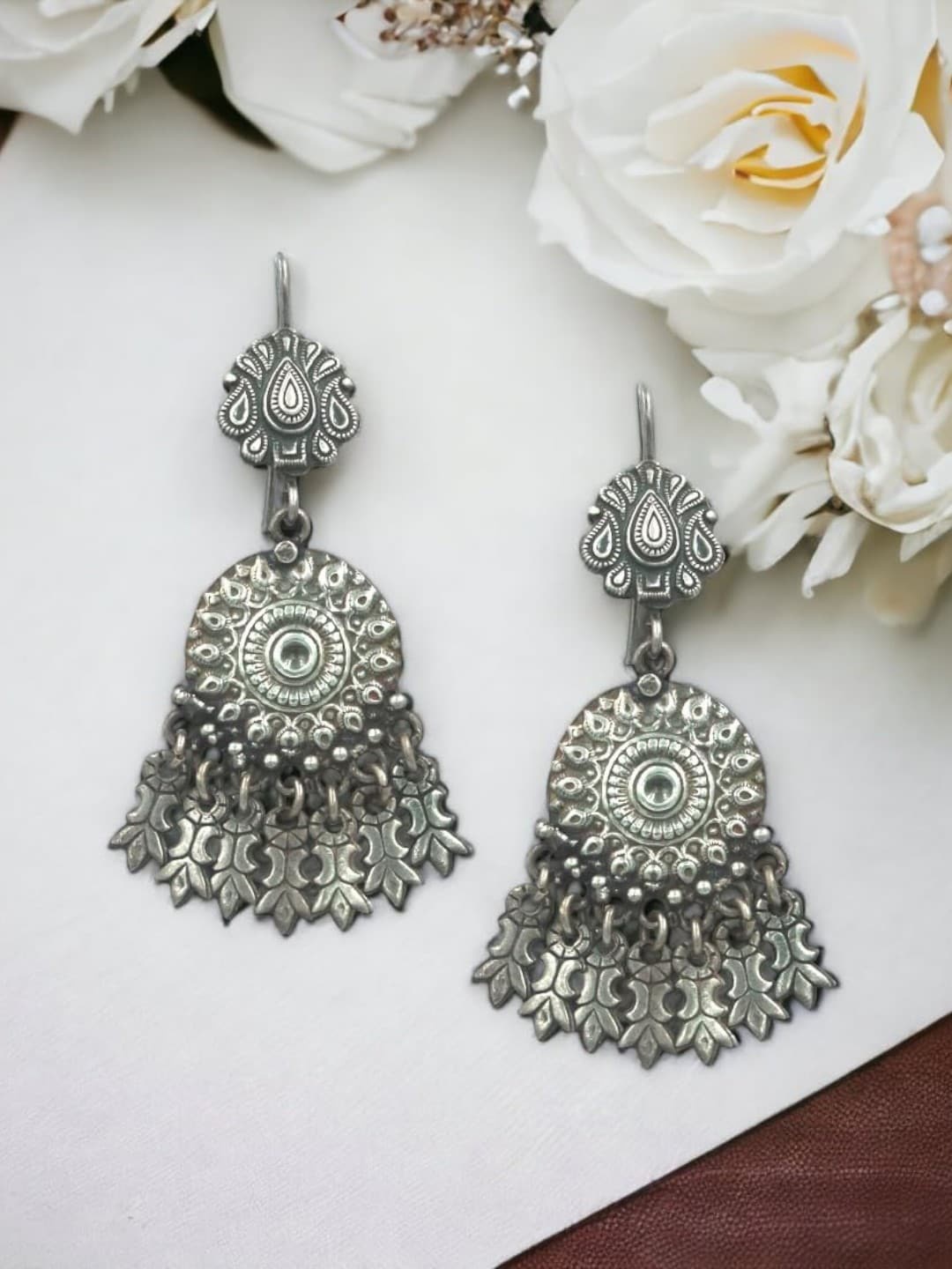 

Taraash 925 Sterling Silver Oxidised Classic Studs Earrings