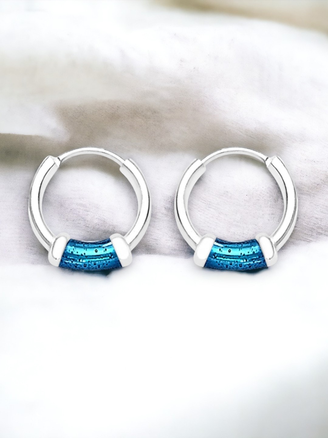 

Taraash 925 Sterling Silver Circular Hoop Earrings
