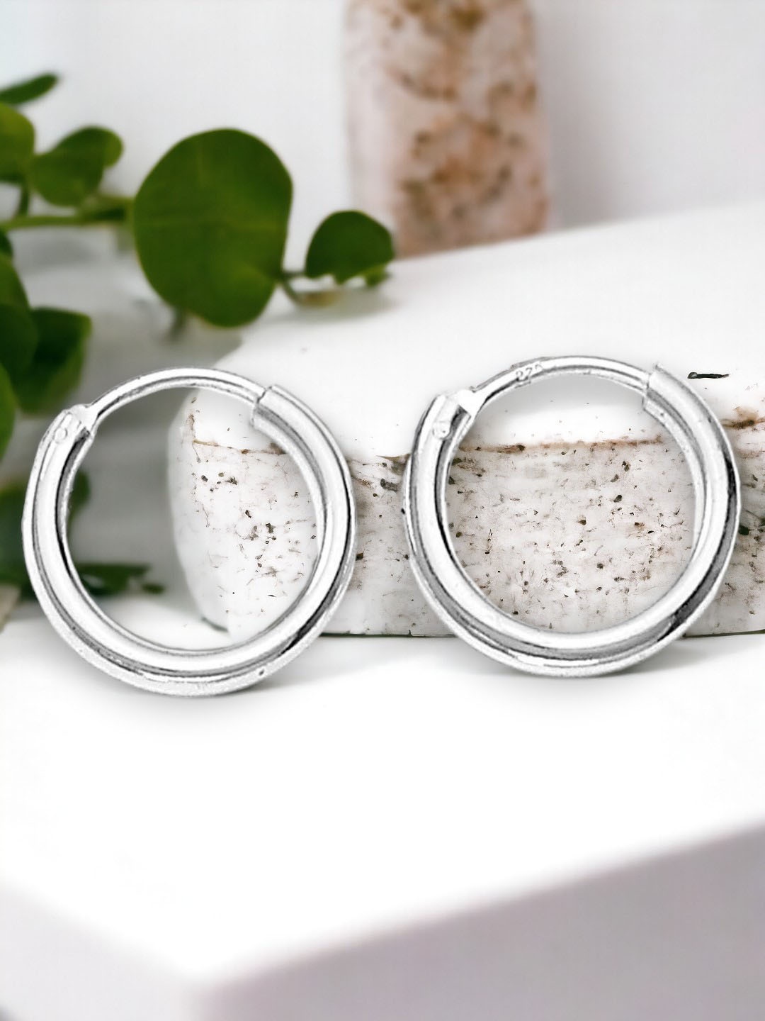 

Taraash 925 Sterling Silver Circular Hoop Earrings