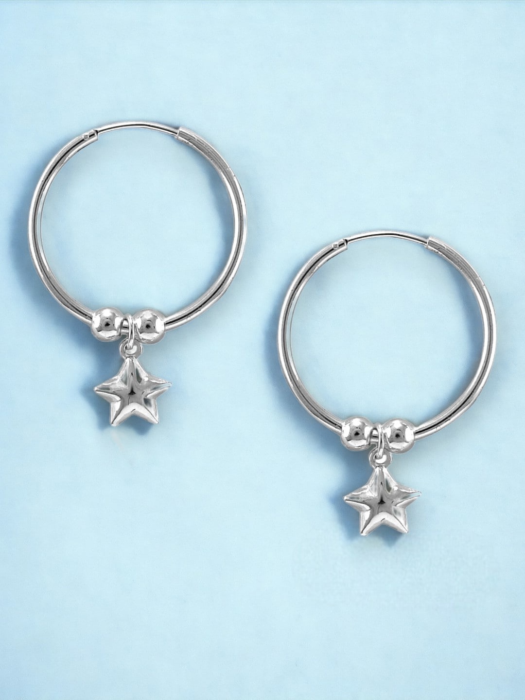 

Taraash 925 Sterling Silver Circular Hoop Earrings
