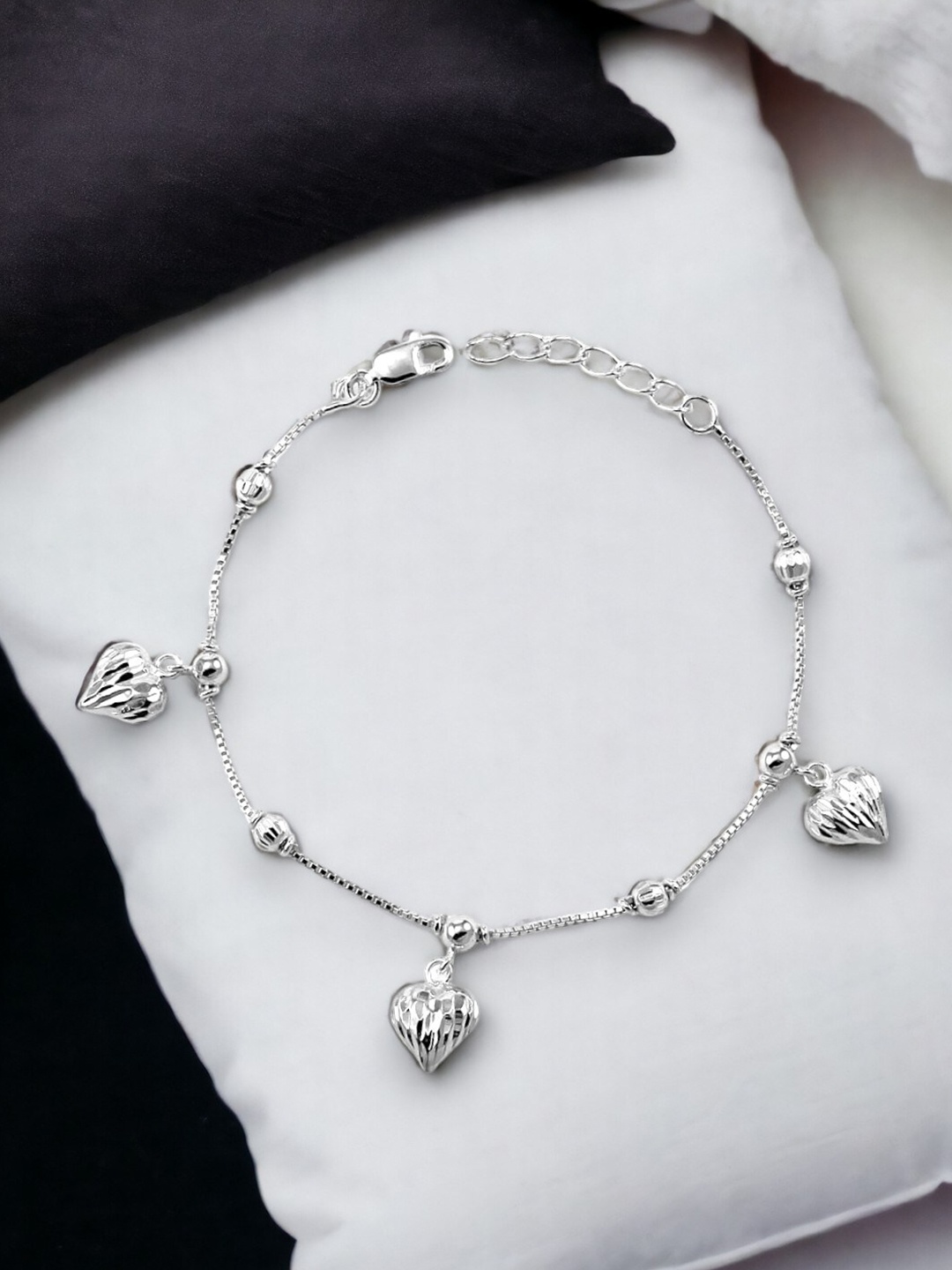 

Taraash 925 Sterling Silver Charm Bracelet