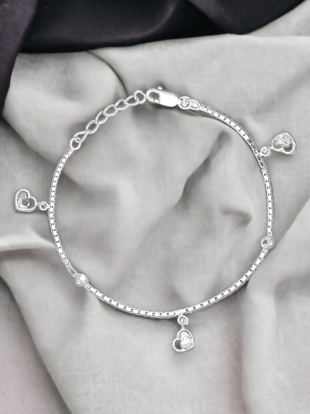 

Taraash 925 Sterling Silver Charm Bracelet