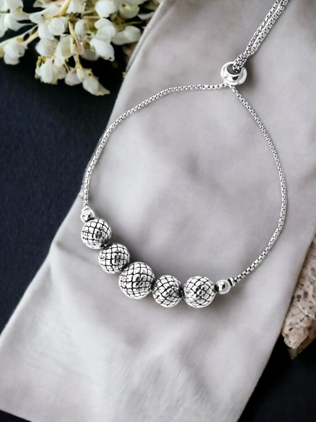 

Taraash Girls 925 Sterling Silver Link Bracelet