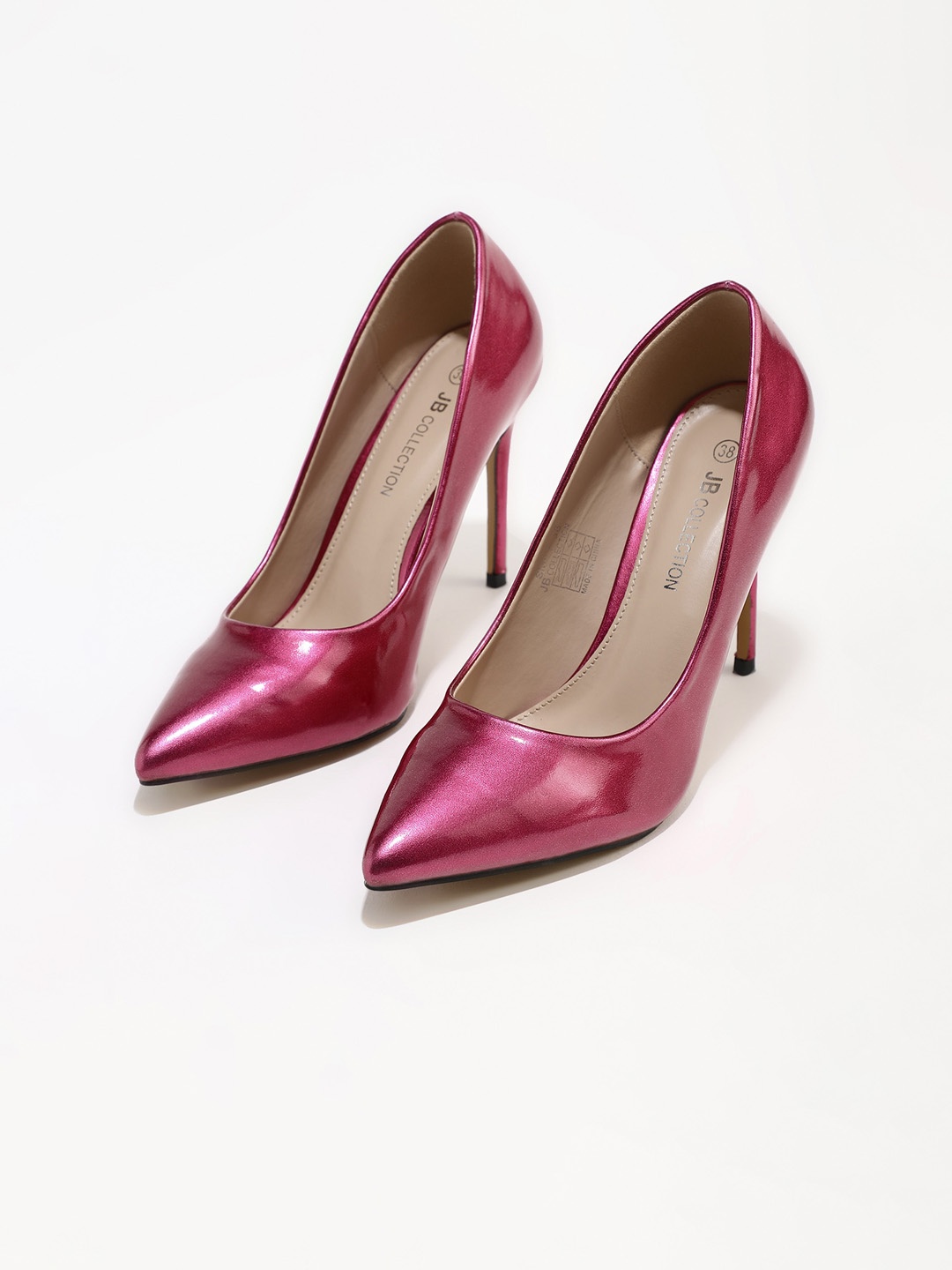 

LULU & SKY Pointed Toe Stiletto Heeled Pumps, Purple
