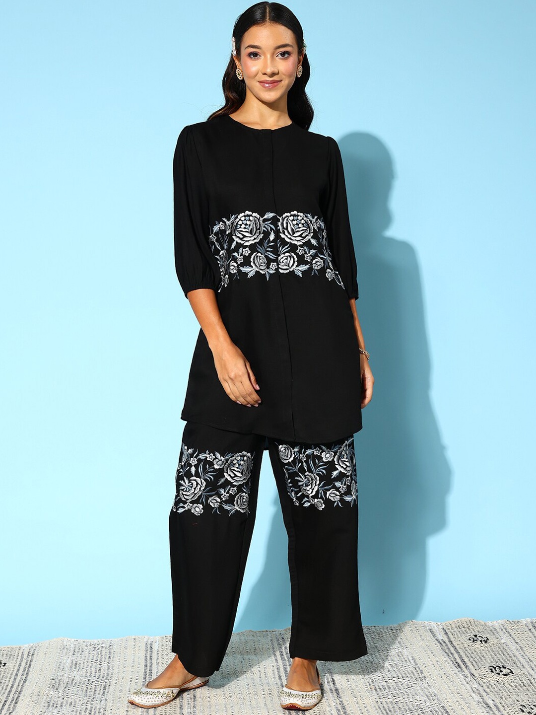 

Anouk Black Top & Trouser Co-Ords