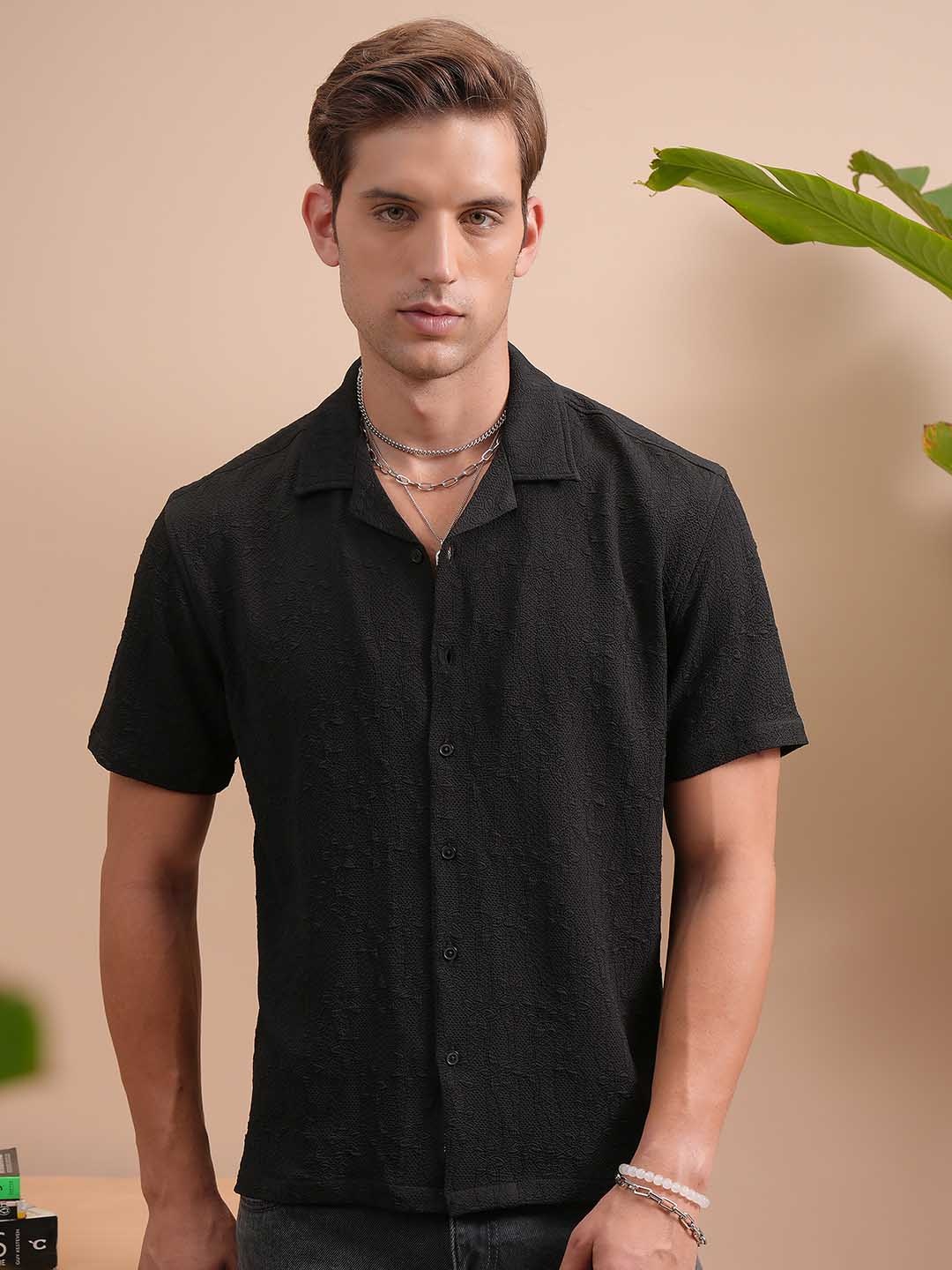 

Locomotive Checked Relaxed Shirt, Black