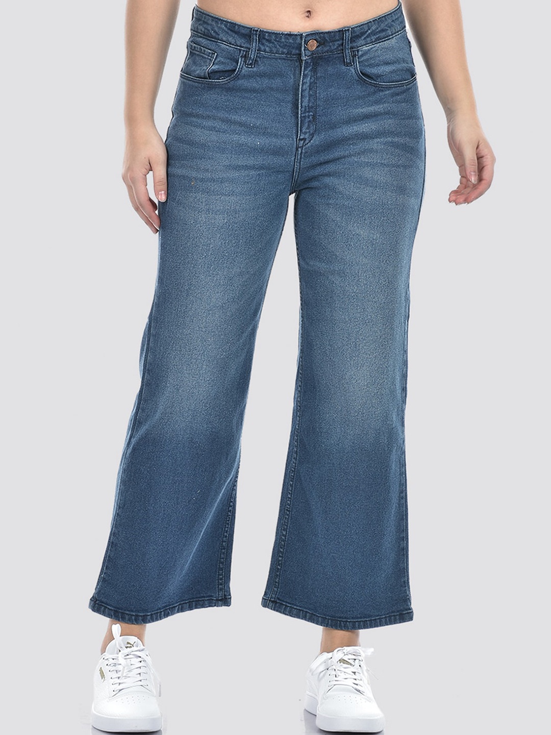 

Numero Uno Women Solid Regular Fit Sustainable Stretchable Jeans, Blue