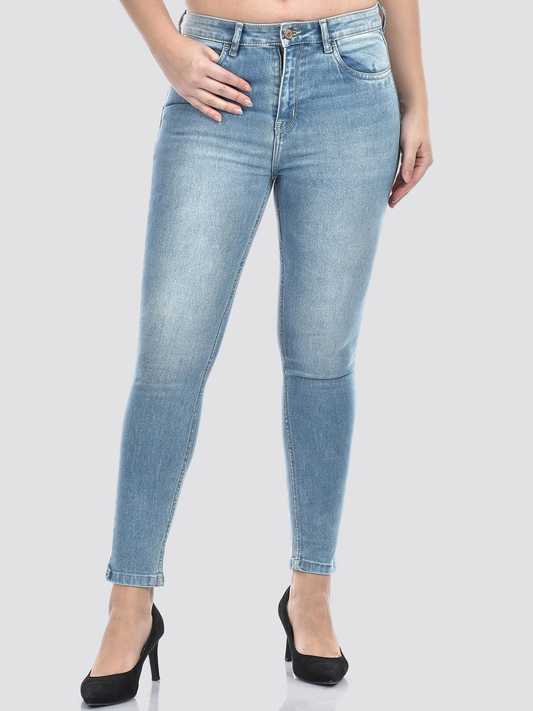 

Numero Uno Women Solid Regular Fit Sustainable Stretchable Jeans, Blue