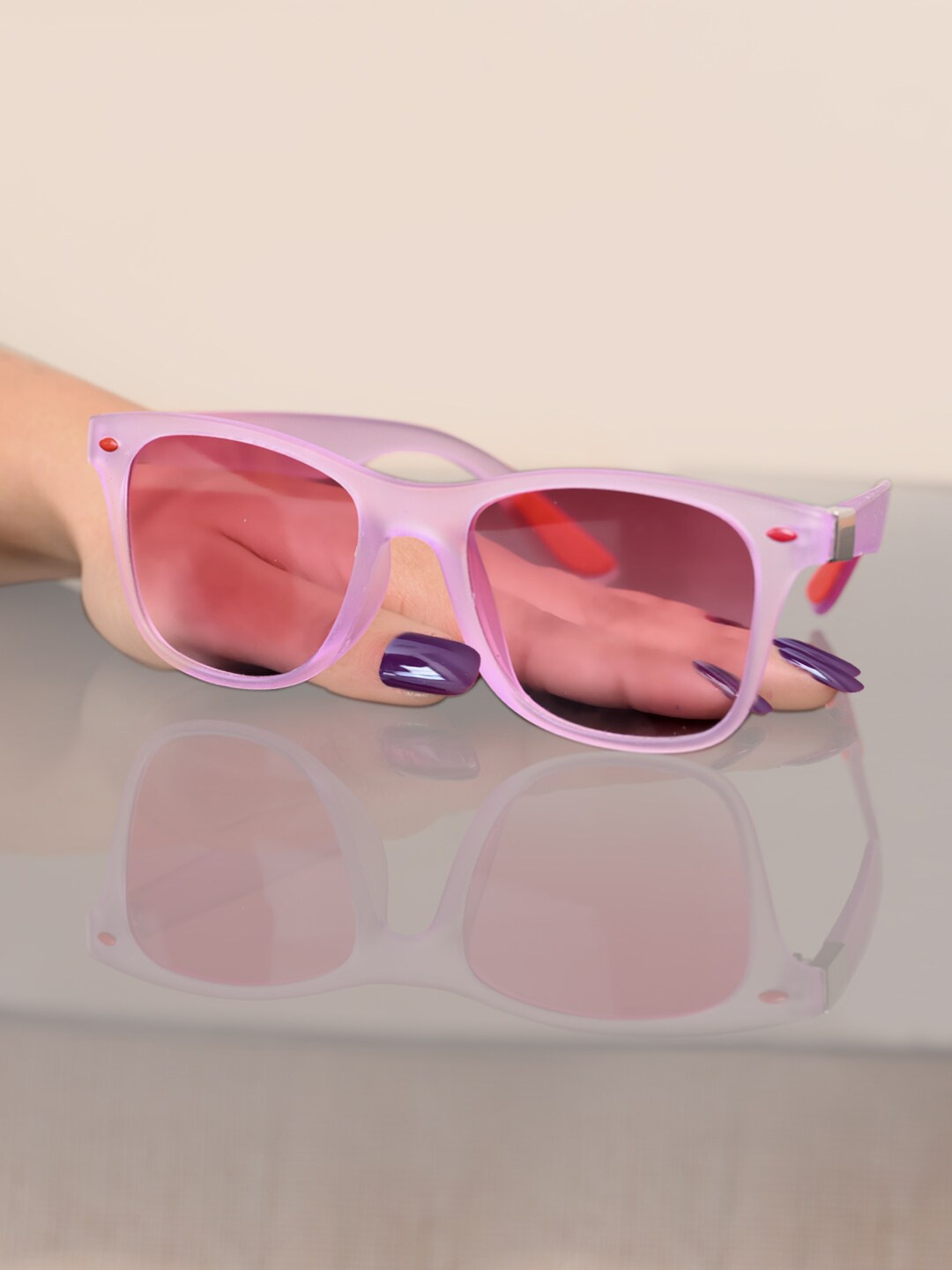 

Mast & Harbour Men Pink Wayfarer Sunglasses with UV Protected Lens &HSG-10-PK