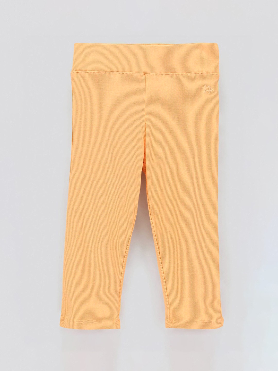 

Honeyhap Girls Three-Fourth Length Stretchable Leggings, Orange