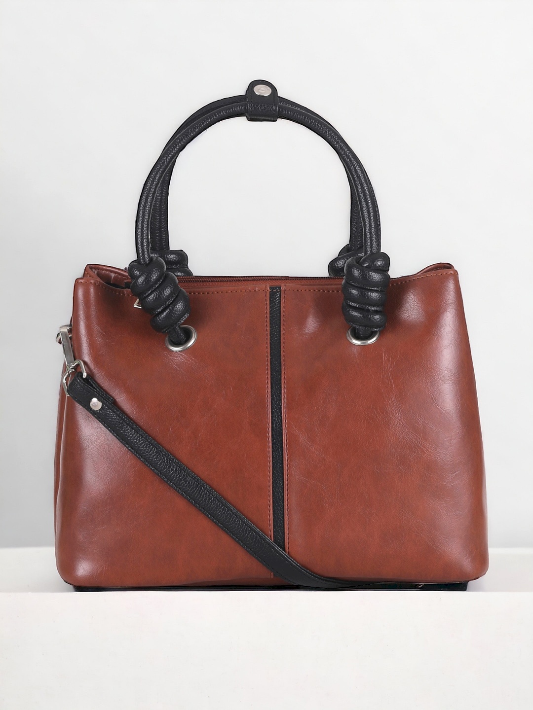 

Toteteca Structured Handheld Bag, Brown