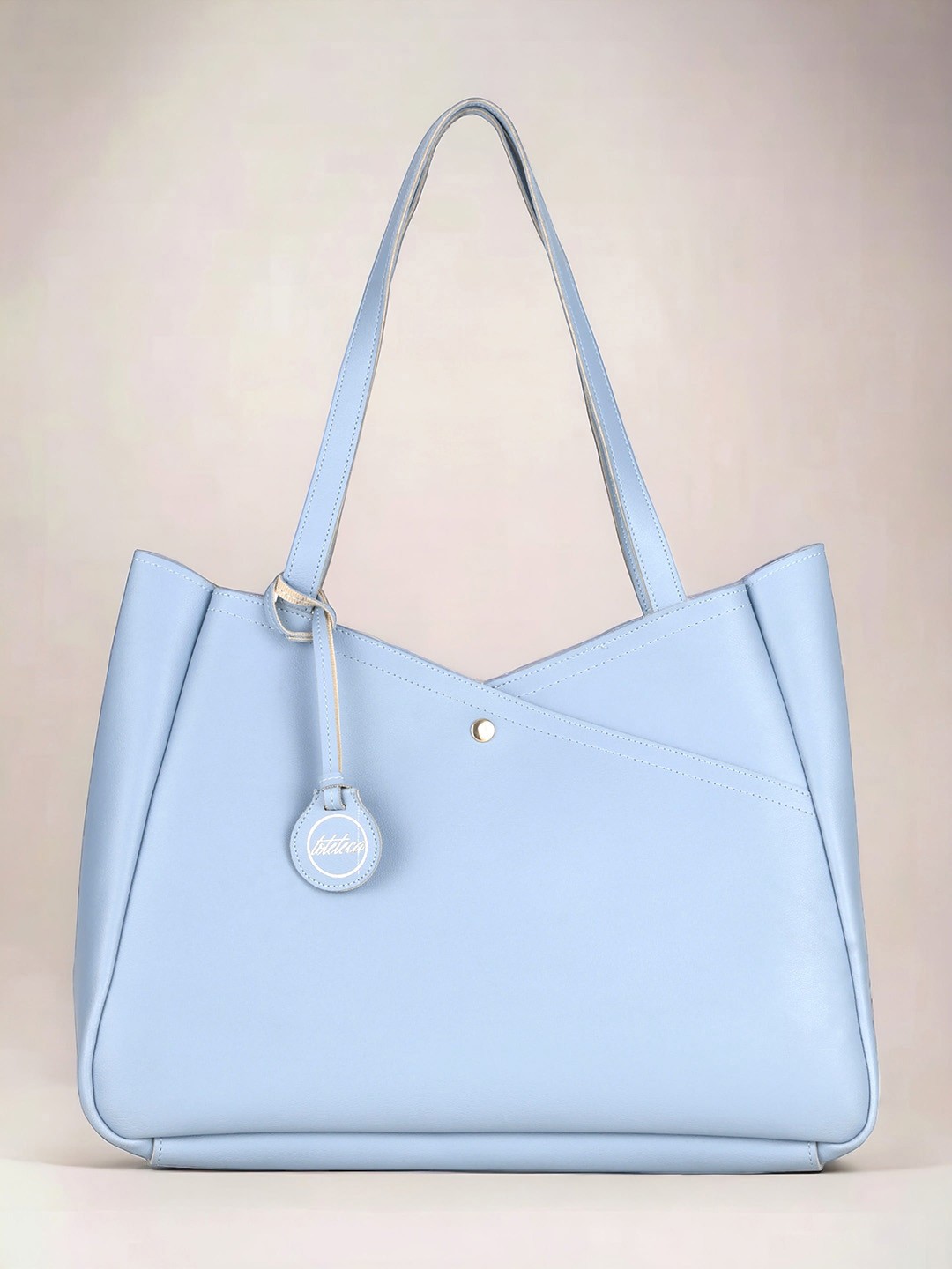 

Toteteca PU Structured Handheld Bag With Tasselled, Blue