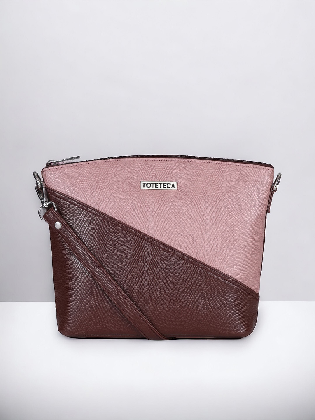 

Toteteca Colourblocked Sling Bag, Brown